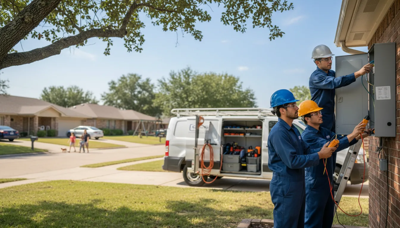 Certified electrician providing emergency electrical services in Saint Cloud, WI